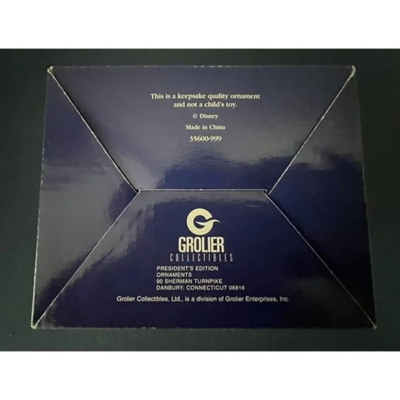 Disney Snow White Doc Dwarf Keepsake Ornament Grolier Presidents Edition in Box - Picture 7 of 9